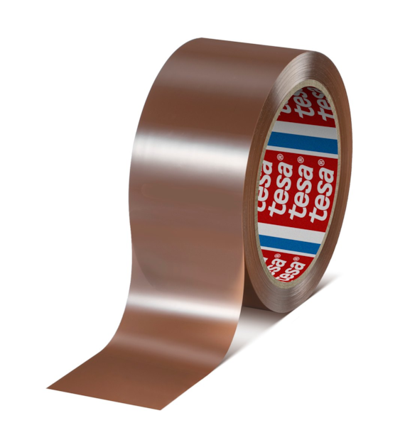 Taśma pakowa 60416 ciche odwijanie 50mm x 100m kremowa - Tesa