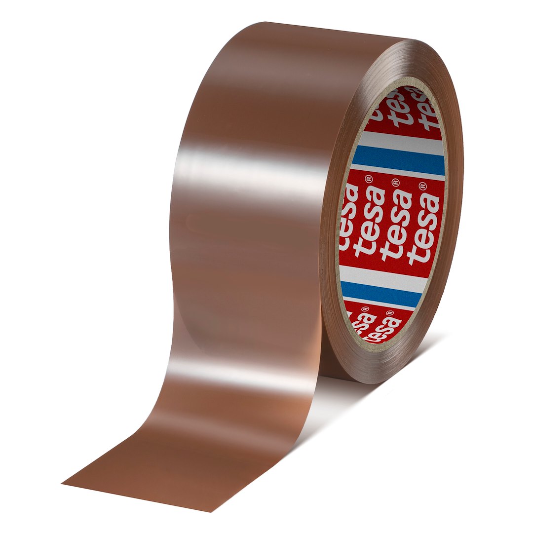 Taśma pakowa 60416 ciche odwijanie 50mm x 100m kremowa - Tesa