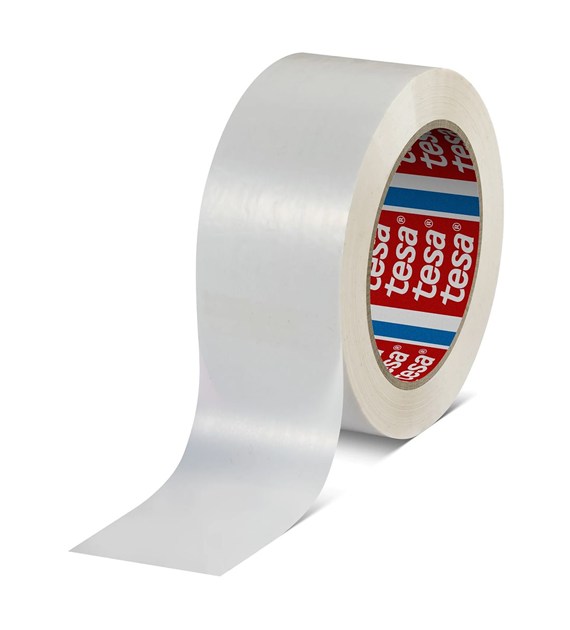 Taśma pakowa 60418 kauczuk syntetyczny 50mm x 132m biała - Tesa