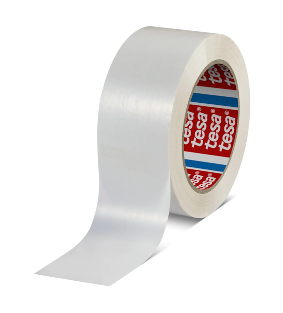 Taśma pakowa 60418 kauczuk syntetyczny 50mm x 132m biała - Tesa