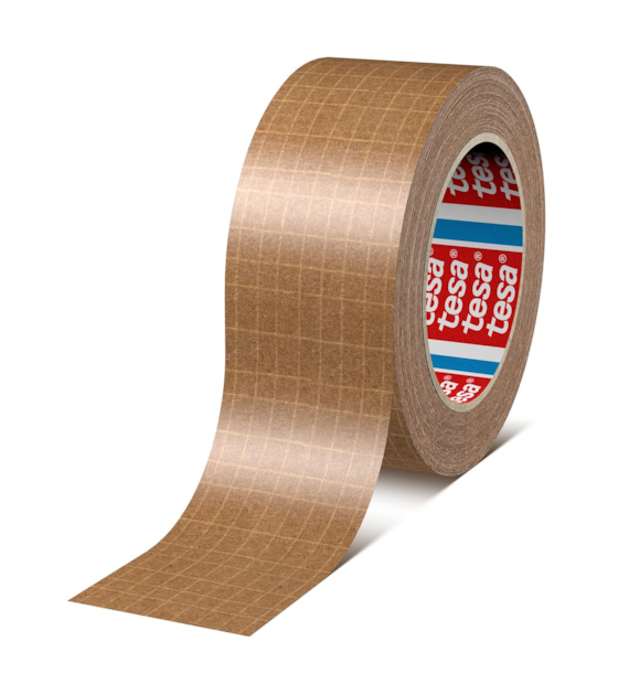 Papierowa taśma pakowa wzmocniona włóknem szklanym 60013 75mm x 25m kremowa - Tesa