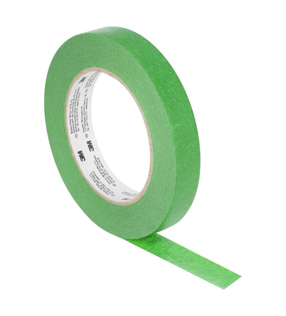Taśma maskująca malarska 2814 odporna na promieniowanie UV 18 mm x 50 m zielona - 3M