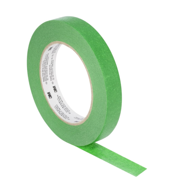Taśma maskująca malarska 2814 odporna na promieniowanie UV 18 mm x 50 m zielona - 3M