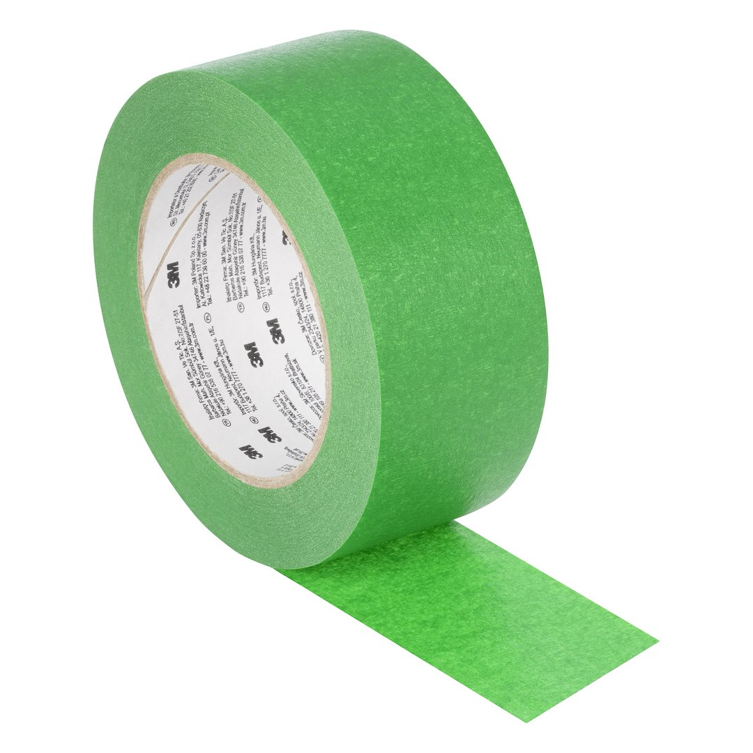 Taśma maskująca malarska 2814 odporna na promieniowanie UV 48 mm x 50 m zielona - 3M