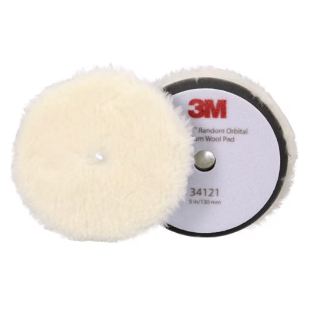 Futro polerskie do polerki mimośrodowej 130 mm Perfect-It 34121 Medium białe - 3M