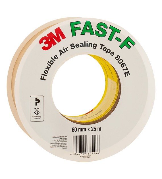 Taśma uszczelniająca 8067E FAST F 100 mm x 25 m gr. 0.25 mm jasnobrązowa - 3M