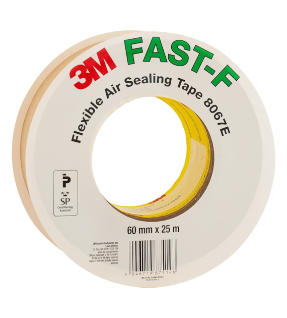 Taśma uszczelniająca 8067E FAST F 100 mm x 25 m gr. 0.25 mm jasnobrązowa - 3M