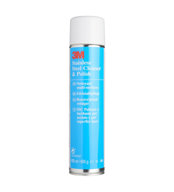Środek czyszczący i polerujący do stali nierdzewnej w aerozolu mleczko 600ml - 3M