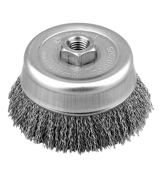 Szczotka doczołowa z gwintem 70mm gwint M14 - Szczotex