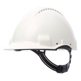 Kask ochronny G3000, wskaźnik Uvicator, Pinlock, wentylowany, opaska przeciwpotna z tworzywa sztucznego, biały, G3000CUV-VI - 3M