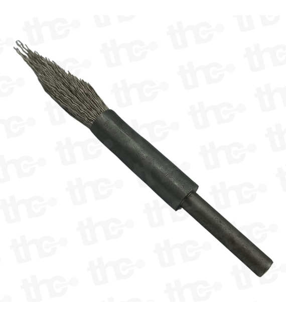 Szczotka pędzelkowa z trzpieniem 10mm trzpień 6mm stożkowa INOX - Szczotex