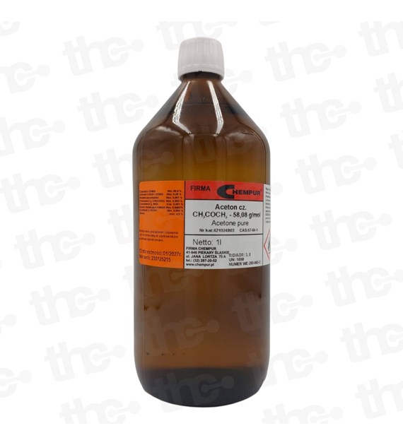 Aceton czysty do zastosowań przemysłowych 1L