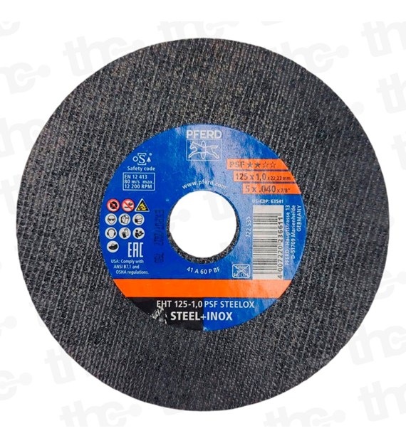Tarcza do cięcia EHT 125mm x 1mm x 22,23mm inox PSF