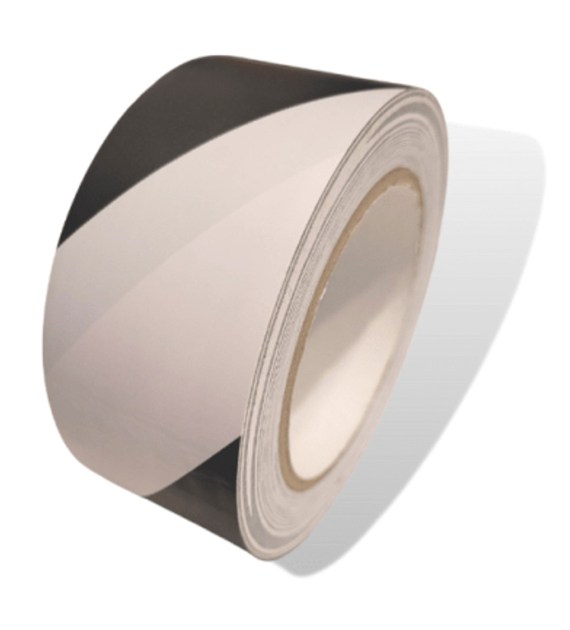 Taśma oznaczeniowa 50mm x 33m biało/czarna