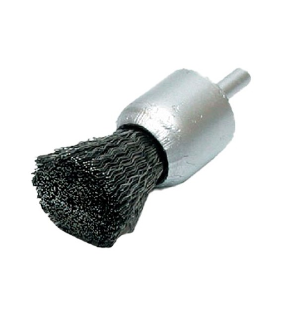 Szczotka pędzelkowa z trzpieniem 25mm trzpień 6mm INOX - Szczotex