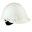 Kask ochronny G3000 wskaźnik Uvicator regulacja śrubowa wentylowany opaska przeciwpotna z tworzywa sztucznego biały G3000NUV-VI - 3M
