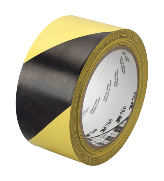 Taśma ostrzegawcza 766 żółto-czarna 50 mm x 33 m - 3M