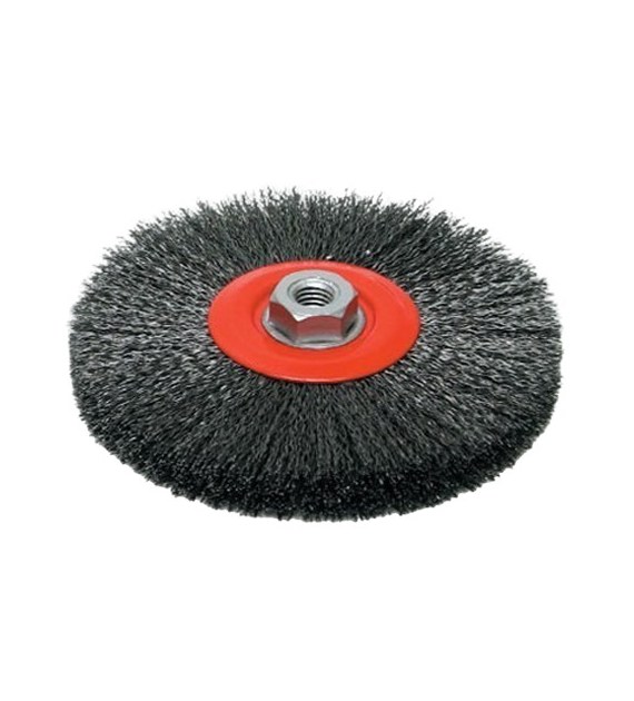 Szczotka tarczowa z gwintem 150mm gwint M14 INOX - Szczotex