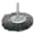 Szczotka tarczowa z trzpieniem 120mm trzpień 6mm INOX - Szczotex