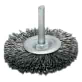 Szczotka tarczowa z trzpieniem 120mm trzpień 6mm INOX - Szczotex