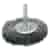 Szczotka tarczowa z trzpieniem 100mm trzpień 6mm INOX - Szczotex