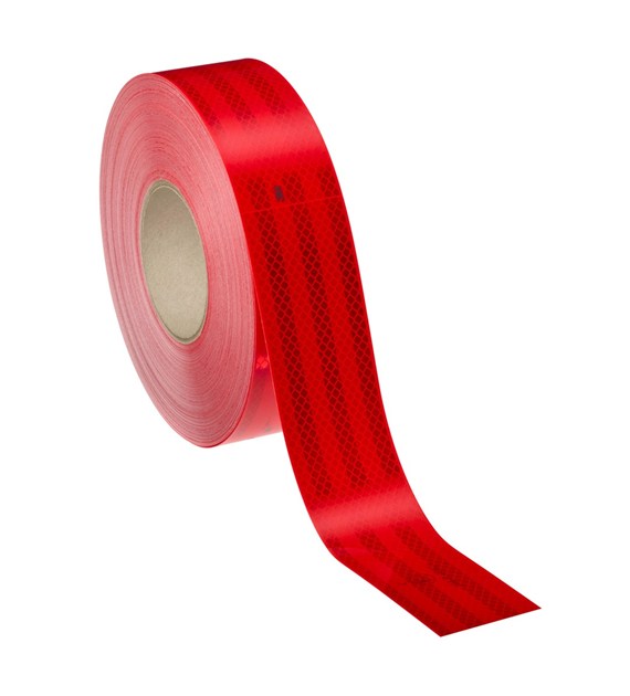 Taśma odblaskowa konturowa Diamond Grade 983-72 do oznakowania pojazdów 53,5mm x 50m czerwona - 3M