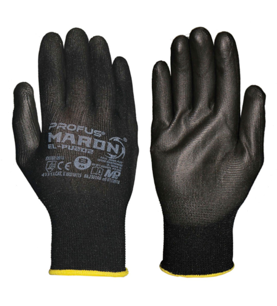Rękawice MARON BLACK poliester rozmiar 9