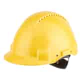 Kask ochronny G3000 wskaźnik Uvicator regulacja śrubowa wentylowany opaska przeciwpotna z tworzywa sztucznego żółty G3000NUV-GU - 3M