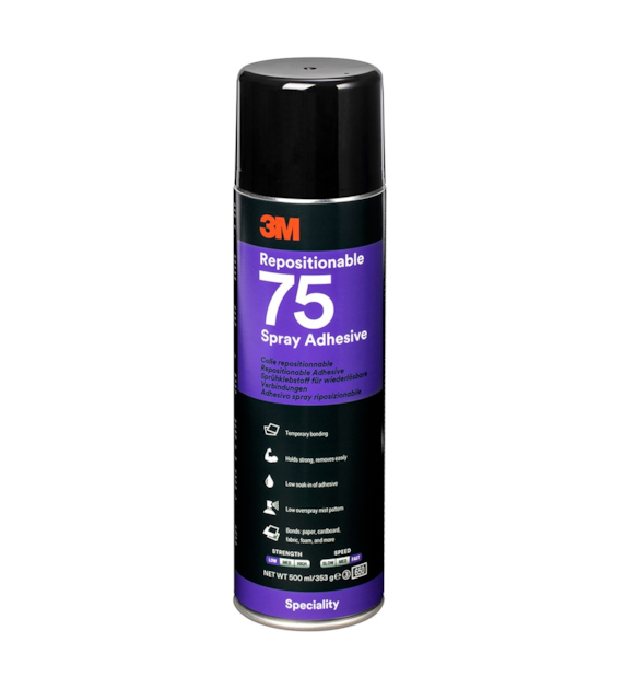 Klej 75 Repositionable Scotch-Weld w sprayu 500ml - 3M
