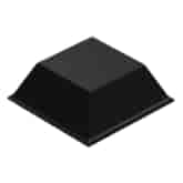 Nakładki ochronne Bumpon SJ5023 20,6mm x 20,6mm x 7,6mm kwadratowe zwężane z płaskim wykończeniem czarne - 3M