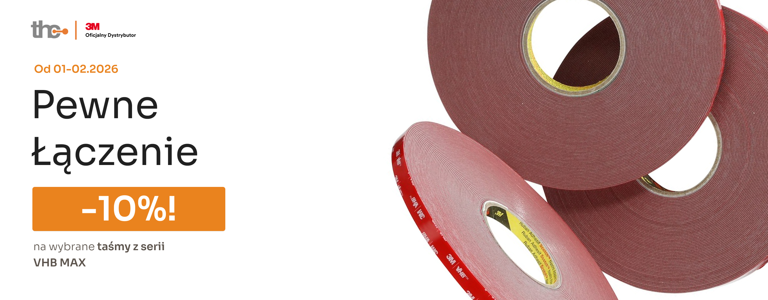 Taśmy 3M VHB Max z rabatem 10%