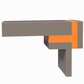 Połączenie narożnikowe - wariant optymalny - animacja