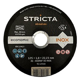 Tarcza STRICTA INOX Economic A60RBF 125 x 1,0 mm